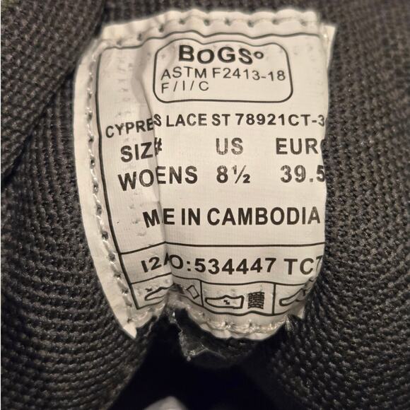 BOGS Juniper Hiker Waterproof Snow Boot Olive Green Speckled Tread 8.5 NIB - Picture 9 of 13